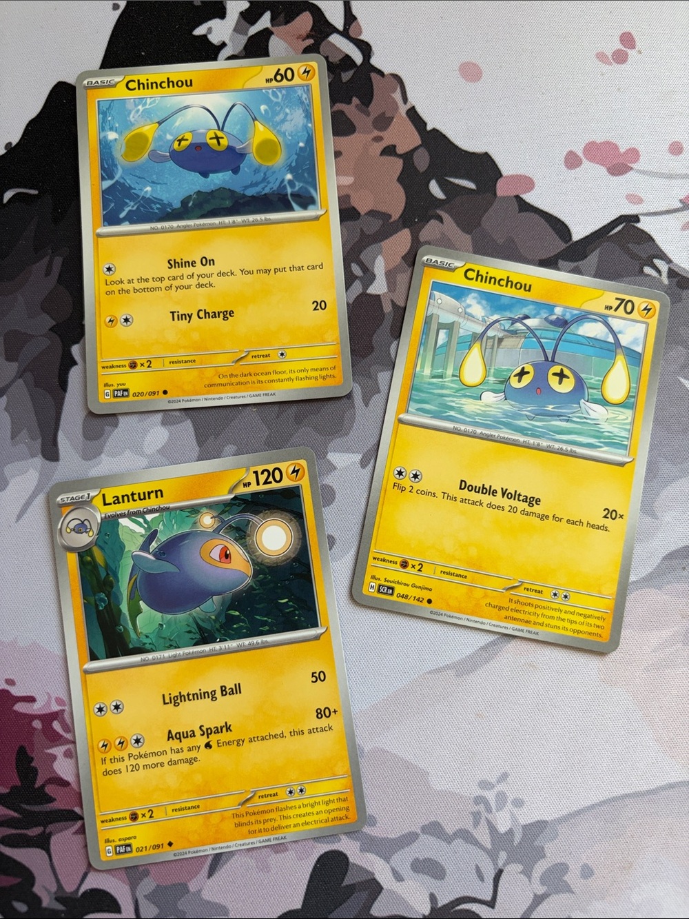Chinchou & Lanturn Collection Lot | 3 Pokémon Cards | ✨5/$25✨